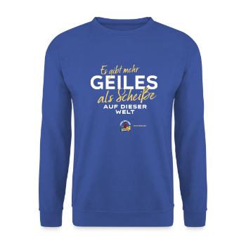 Mehr Geiles als Scheiße - Ostseeweg - Unisex Pullover - Royalblau - Vorne - Alina (178cm) & Michal (187cm)