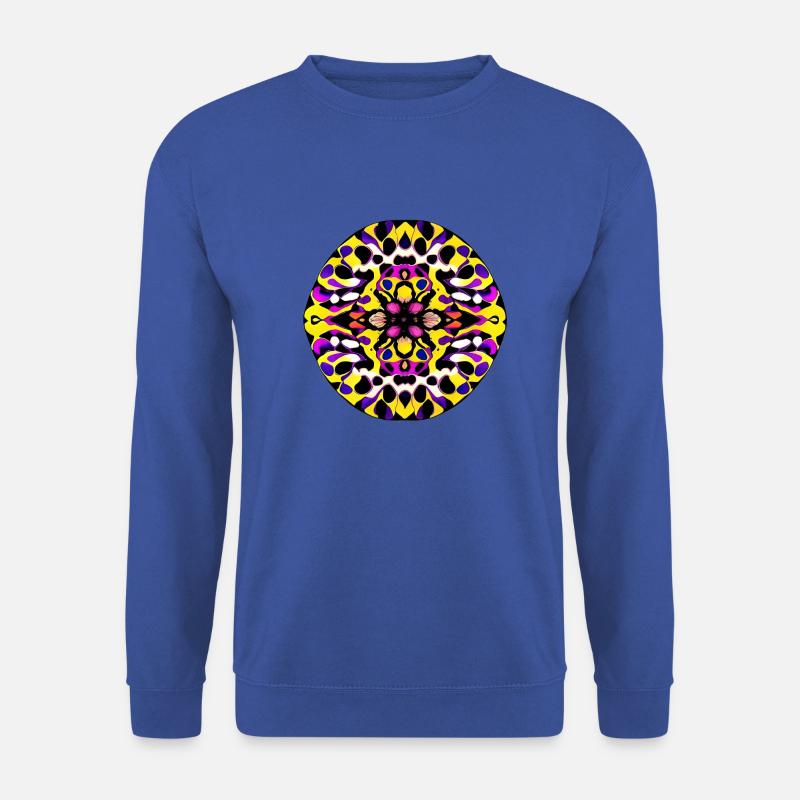 Bunter Tintenklecks | - Unisex Pullover - Royalblau