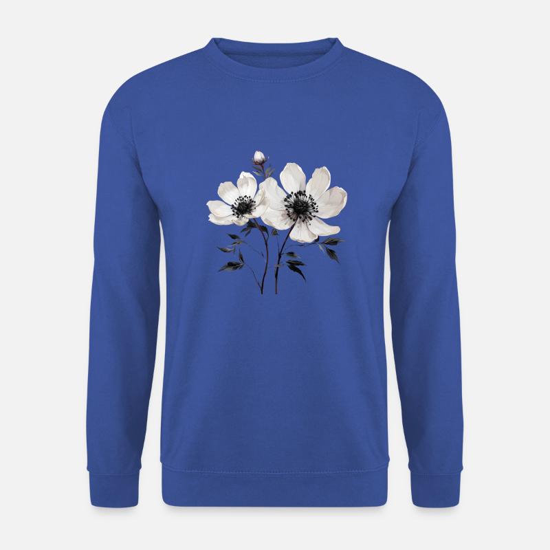 Flower - Unisex Pullover - Royalblau
