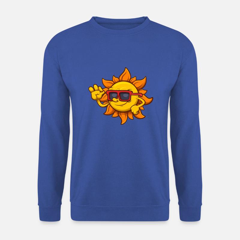 Cool Sun Charakter - Unisex Pullover - Royalblau