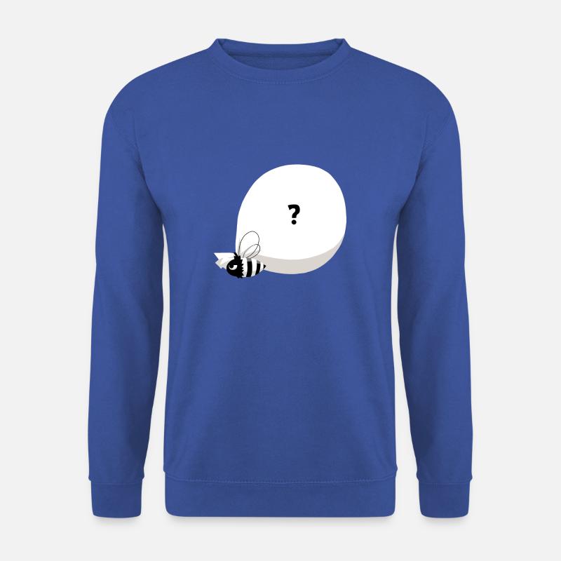 Bee & big mysterious bag - Unisex Sweatshirt - royal blue