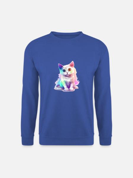 Minibi, das bunte Kätzchen - Unisex Pullover - Royalblau