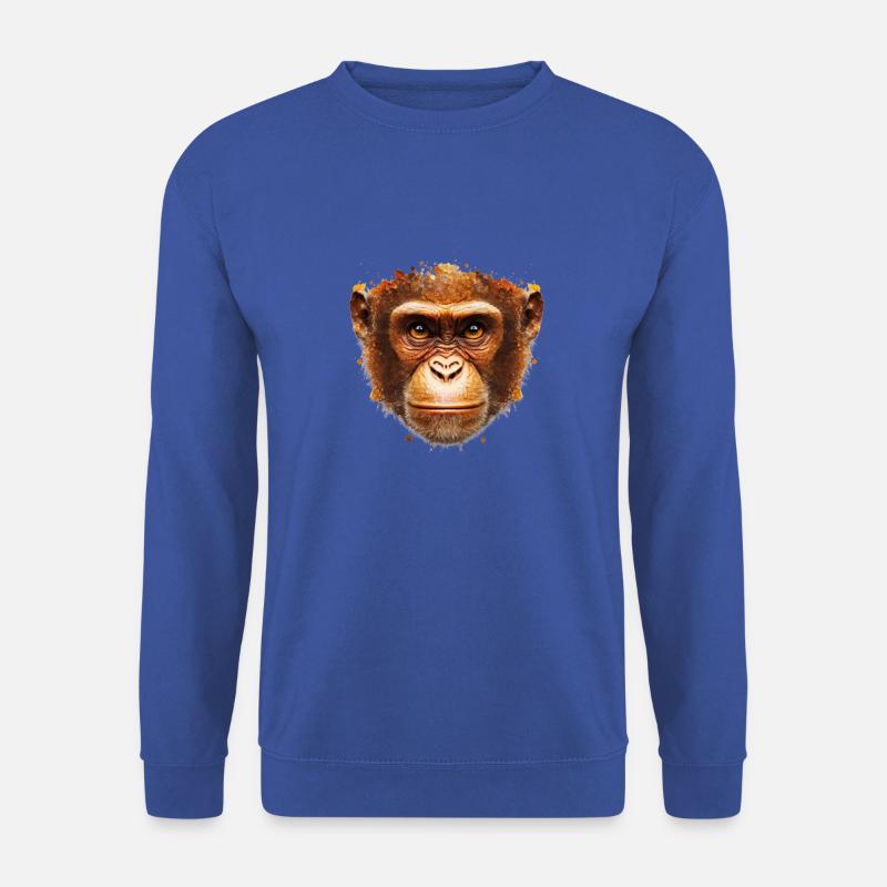Affe - Unisex Pullover - Royalblau