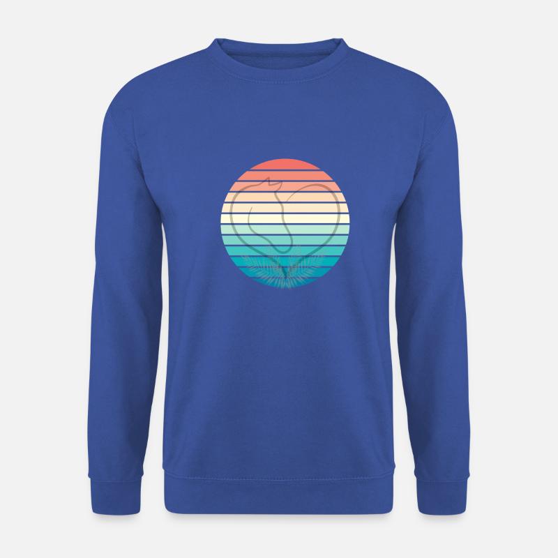 Retro Herz Pferd - Unisex Pullover - Royalblau
