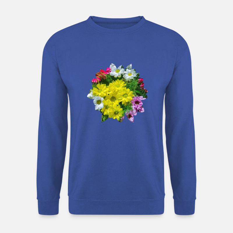 Blumen über Blumen - Unisex Pullover - Royalblau