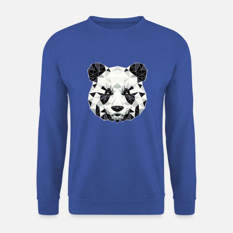 Panda // panda - Unisex Pullover - Royalblau
