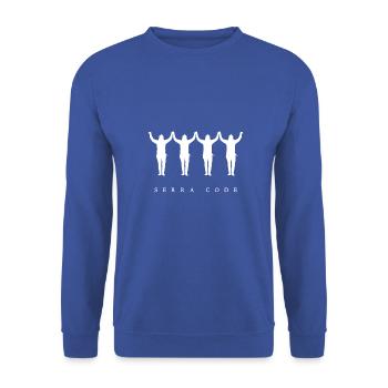 Pontos - Serra Code [hell] Pontischer Tanz - Unisex Pullover - Royalblau - Vorne - Alina (178cm) & Michal (187cm)
