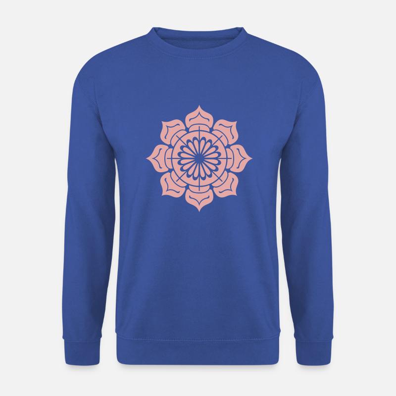 Fleur de mandala - Sweat-shirt Unisexe - bleu royal