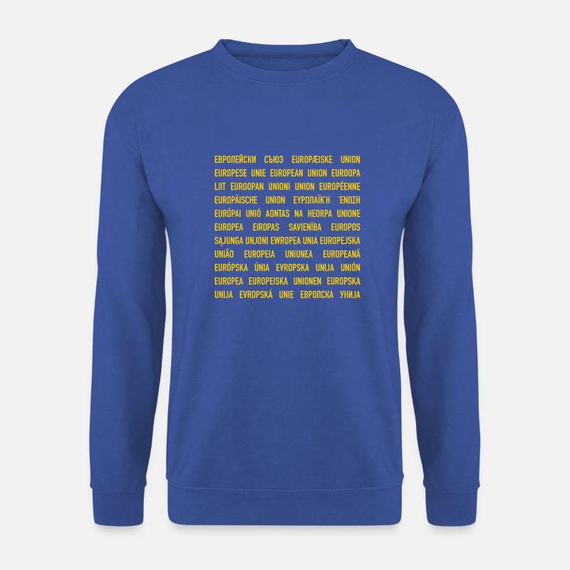 europäische Union - Unisex Pullover - Royalblau