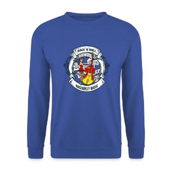 Rockabilly Music - Rock ́n ́Roll - Unisex Sweatshirt - royal blue - Front - Alina (178cm) & Michal (187cm)