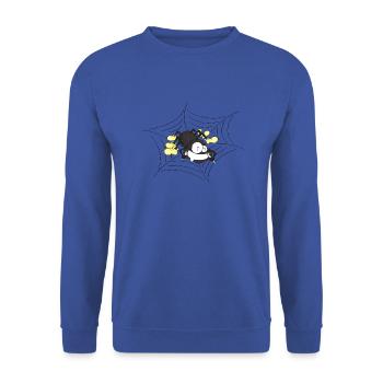 Araignée affamée sur le web - Sweat-shirt Unisexe - bleu royal - Devant - Alina (178cm) & Michal (187cm)