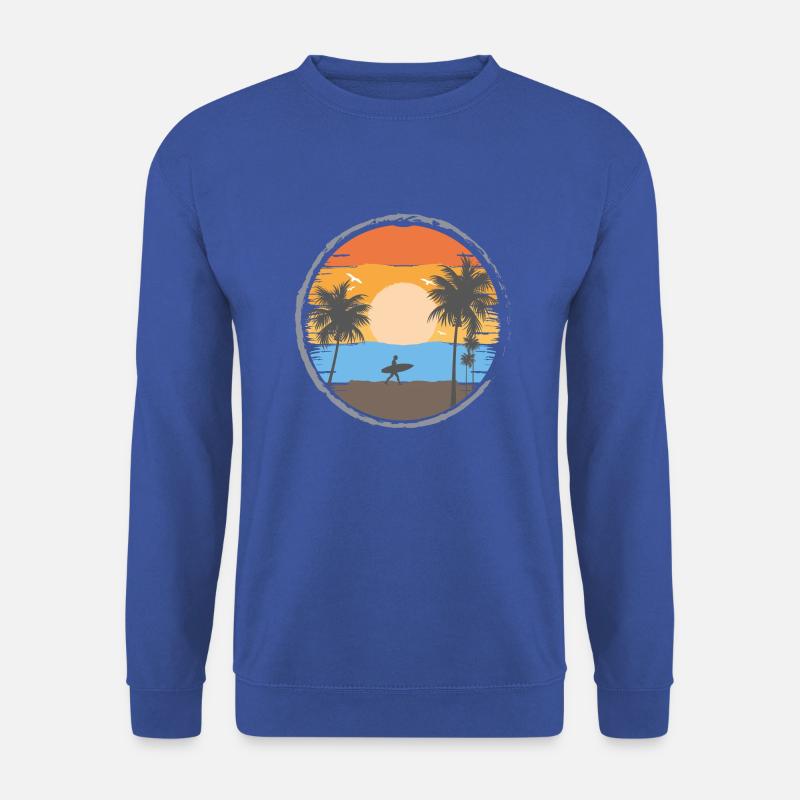 Sonnenuntergang Retro - Unisex Pullover - Royalblau