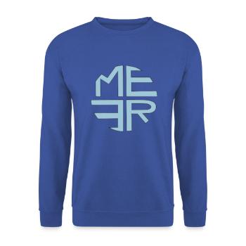 Meer türkis - Unisex Pullover - Royalblau - Vorne - Alina (178cm) & Michal (187cm)