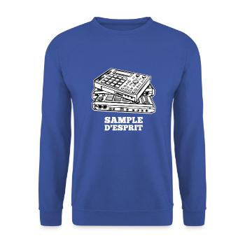 SAMPLE DESPRIT - Sweat-shirt Unisexe - bleu royal - Devant - Alina (178cm) & Michal (187cm)