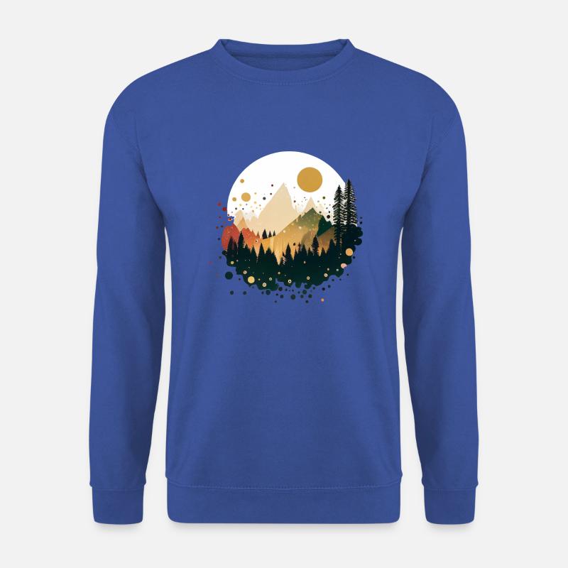 Berge, Meer, Sonne, Natur, Wandern, Strand, Wald - Unisex Pullover - Royalblau