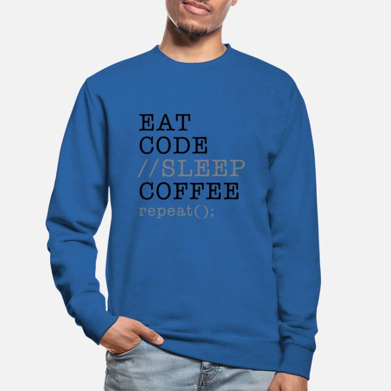Computer Science Python Programmer Eat Code Sleep Unisex Sweatshirt