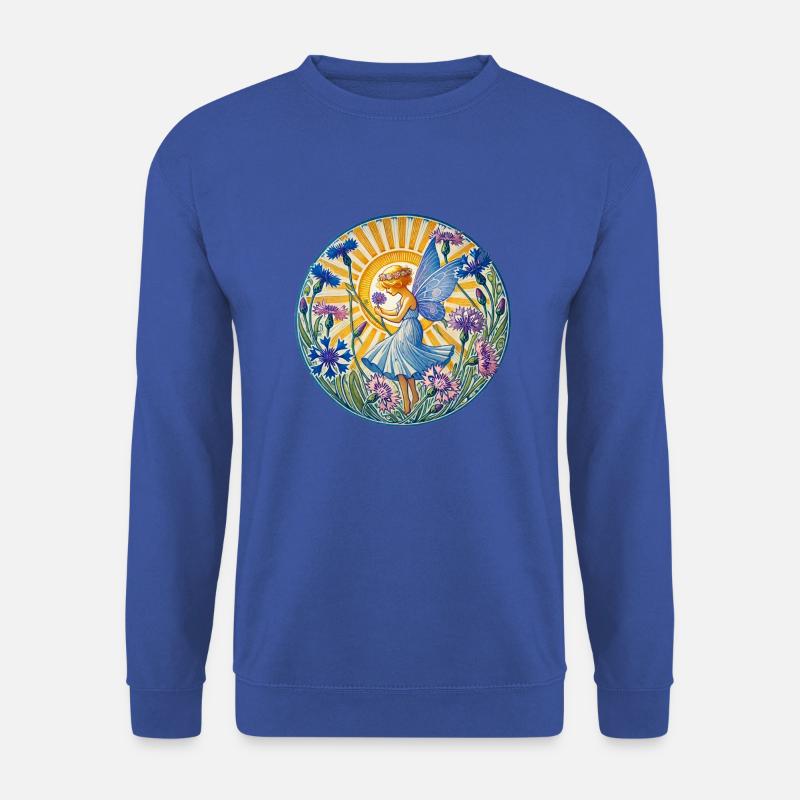 Blaue Kornblumenfee - Unisex Pullover - Royalblau