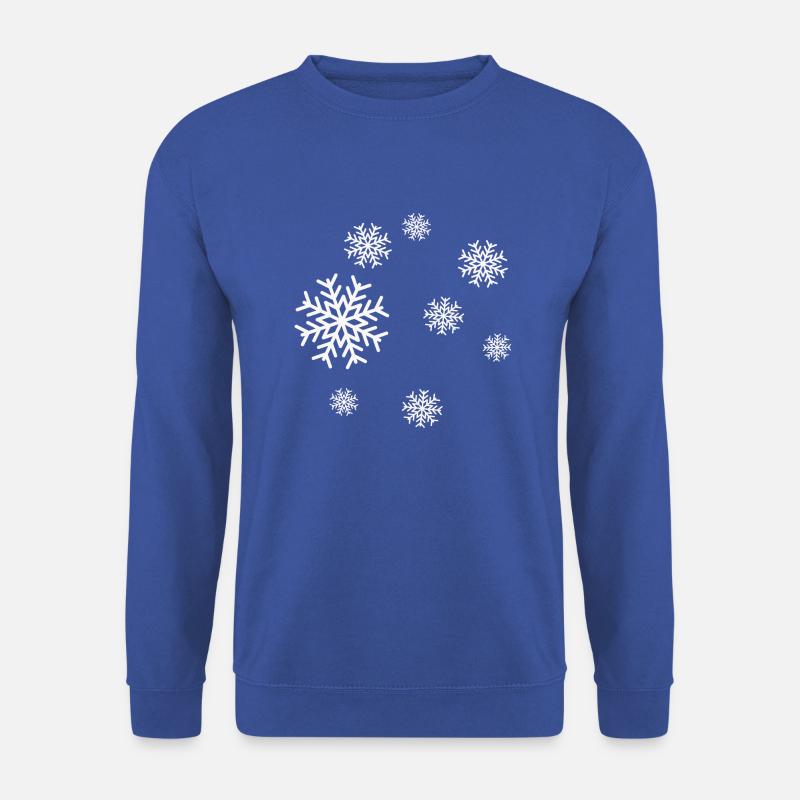 Schneeflocken - Unisex Pullover - Royalblau