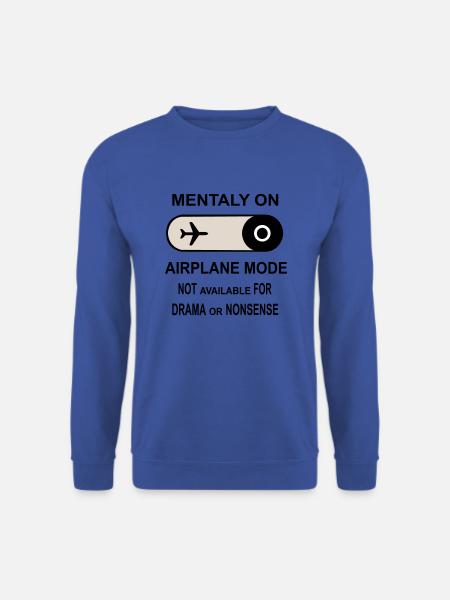 Mentally on Airplane Mode - Unisex Sweatshirt - royal blue