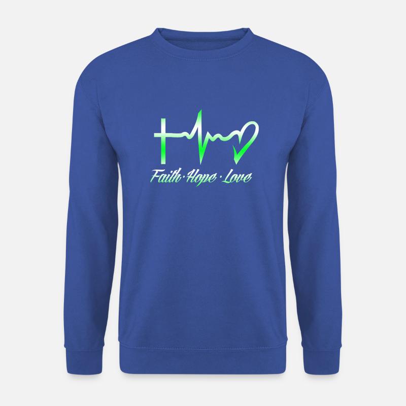 Glaube Hoffnung Liebe - Unisex Pullover - Royalblau