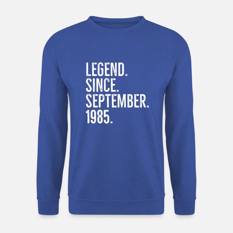 Legend Since September 1985 - Unisex Sweatshirt - royal blue