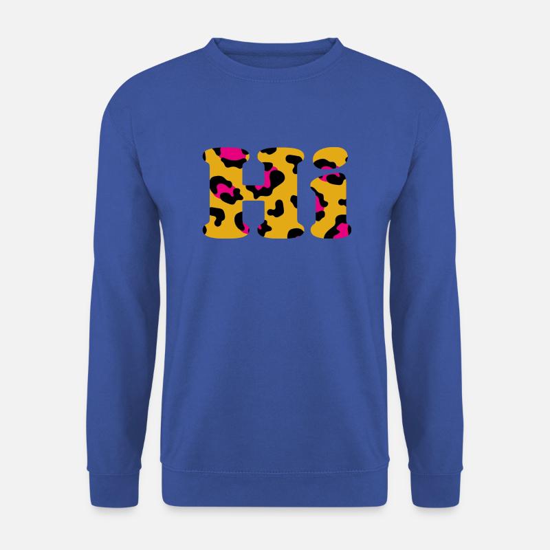 Hi Leoprint - Unisex Pullover - Royalblau