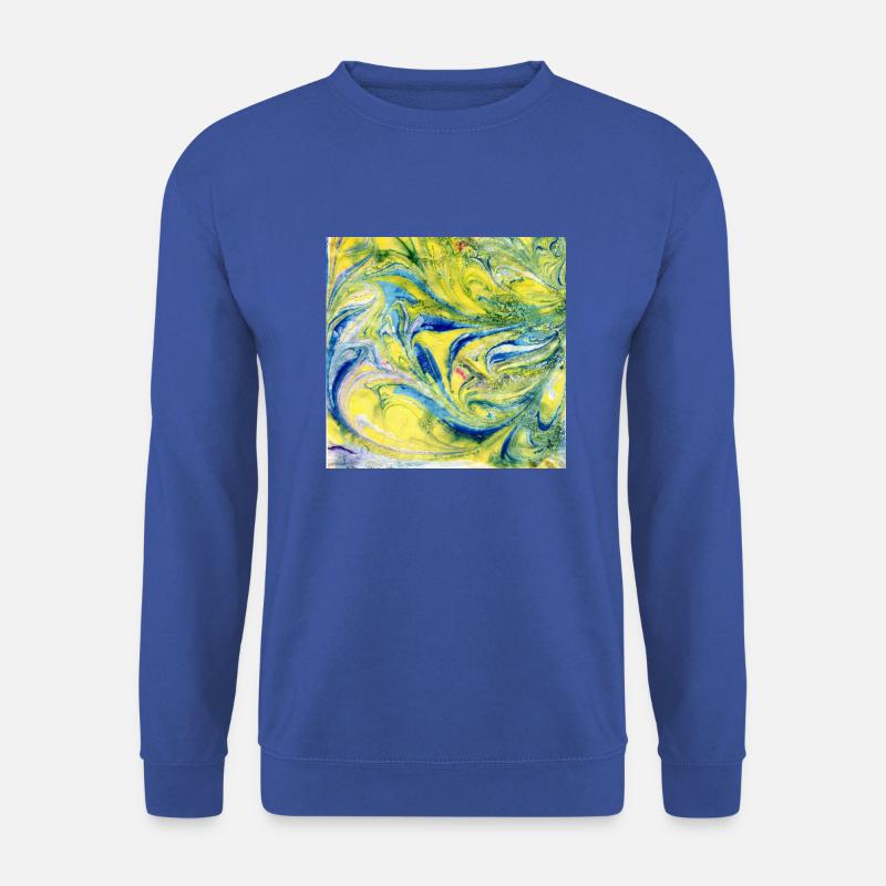 Farbverlauf gelb blau - Unisex Pullover - Royalblau