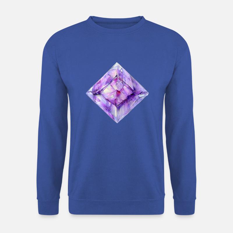 Aquarell Kristall - Unisex Pullover - Royalblau