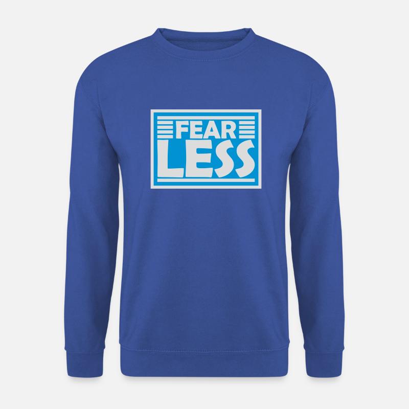 fearless Text Quote Design - Unisex Sweatshirt - royal blue
