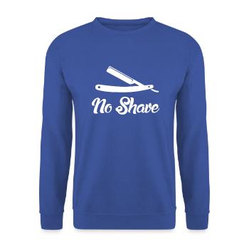 no shave blanc - Sweat-shirt Unisexe - bleu royal - Devant - Alina (178cm) & Michal (187cm)