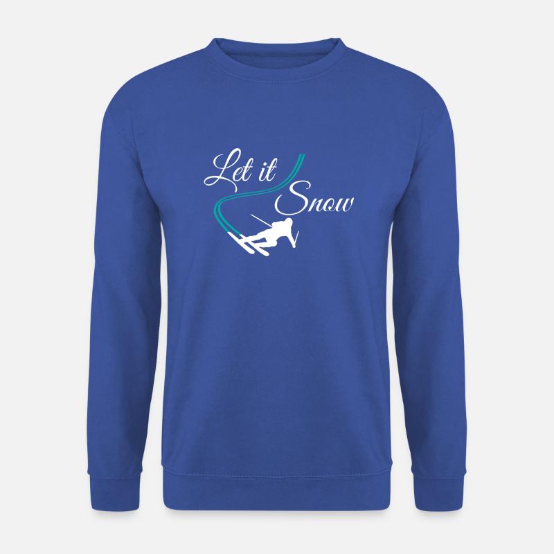 Let It Snow Skier - Unisex Sweatshirt - royal blue