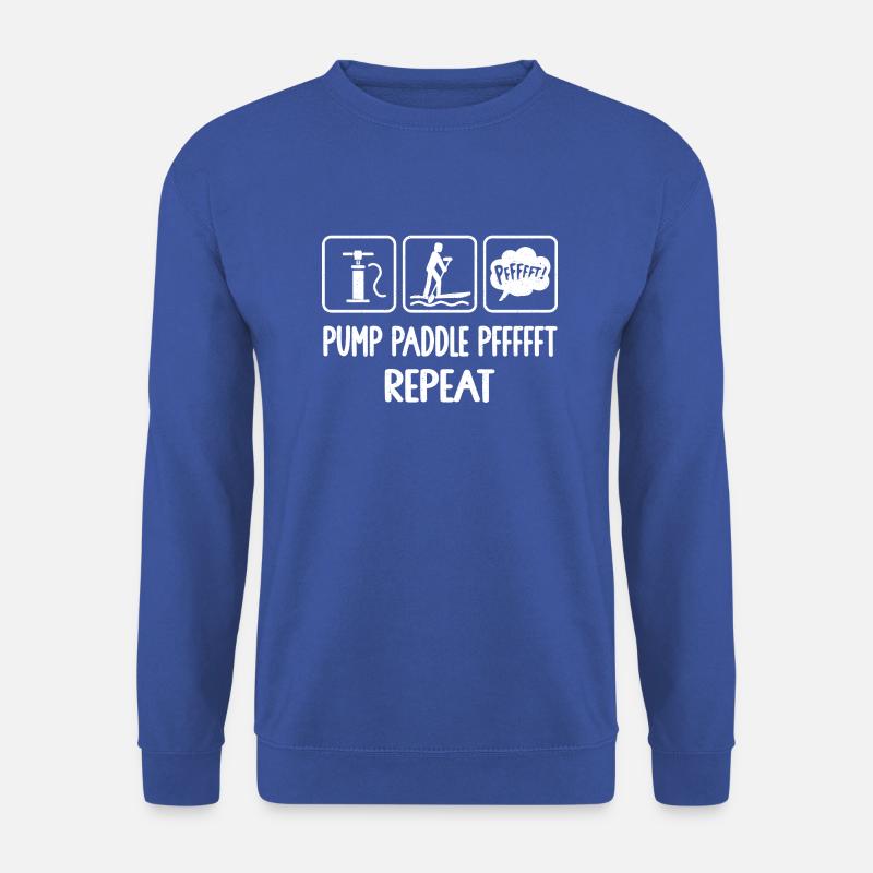 Stand Up Paddling, Stand Up Paddle, SUP Paddler, - Unisex Pullover - Royalblau