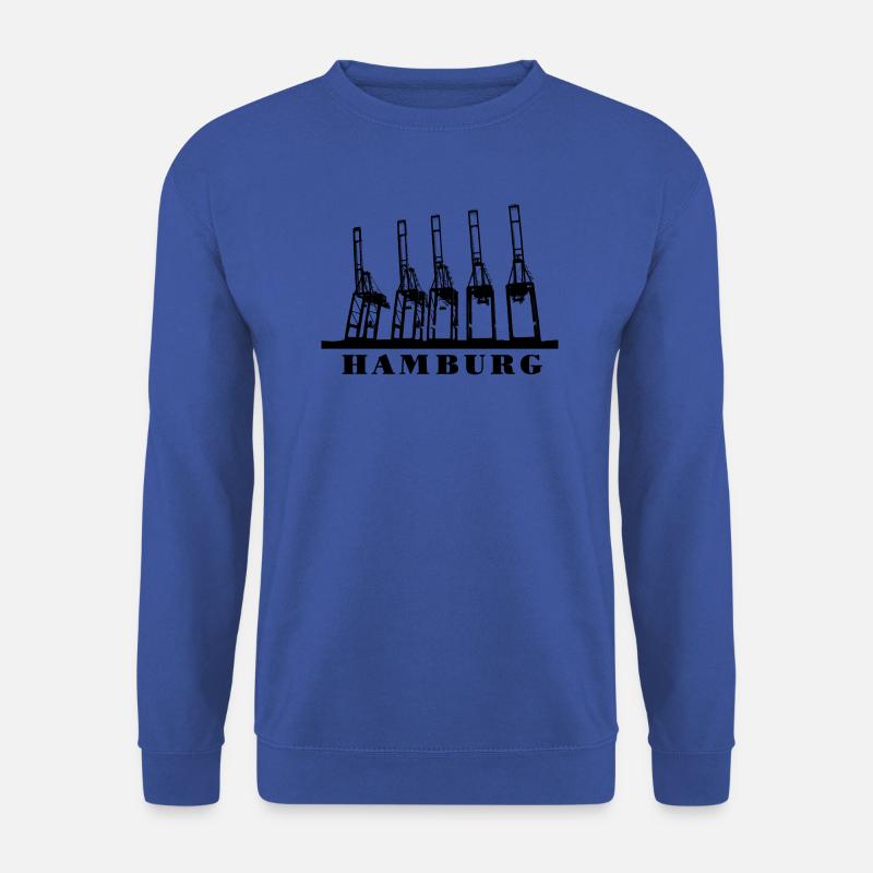 Hamburger Hafenkräne - Unisex Pullover - Royalblau