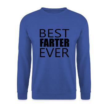 best farter ever - Unisex Sweatshirt - royal blue - Front - Alina (178cm) & Michal (187cm)