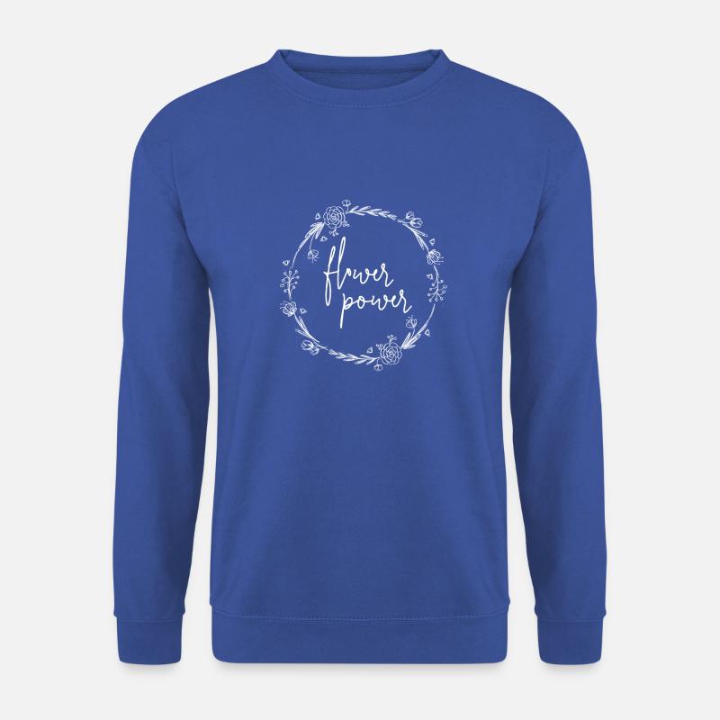 Flower power - Unisex Pullover - Royalblau