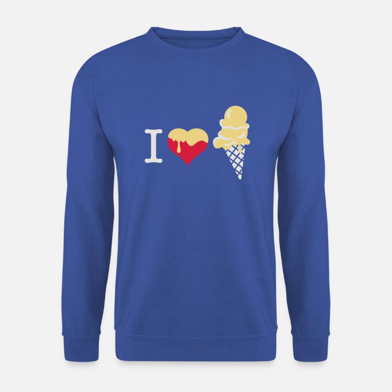 I love Eiscreme - Unisex Pullover - Royalblau