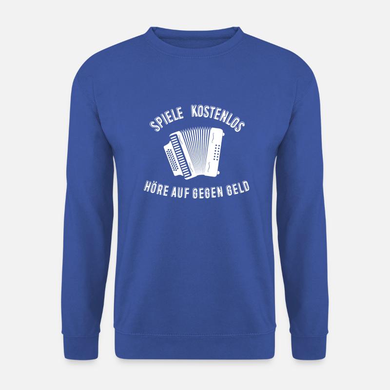 Akkordeon spiele kostenlos - Unisex Pullover - Royalblau