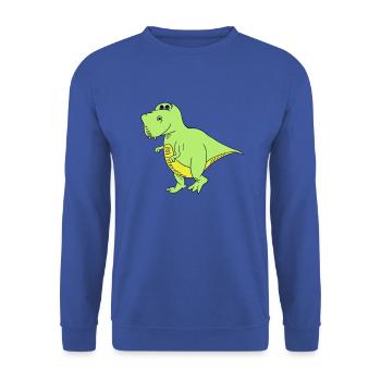 Trex - Sweat-shirt Unisexe - bleu royal - Devant - Alina (178cm) & Michal (187cm)