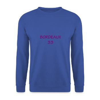 Bordeaux 33 - Unisex Pullover - Royalblau - Vorne - Alina (178cm) & Michal (187cm)