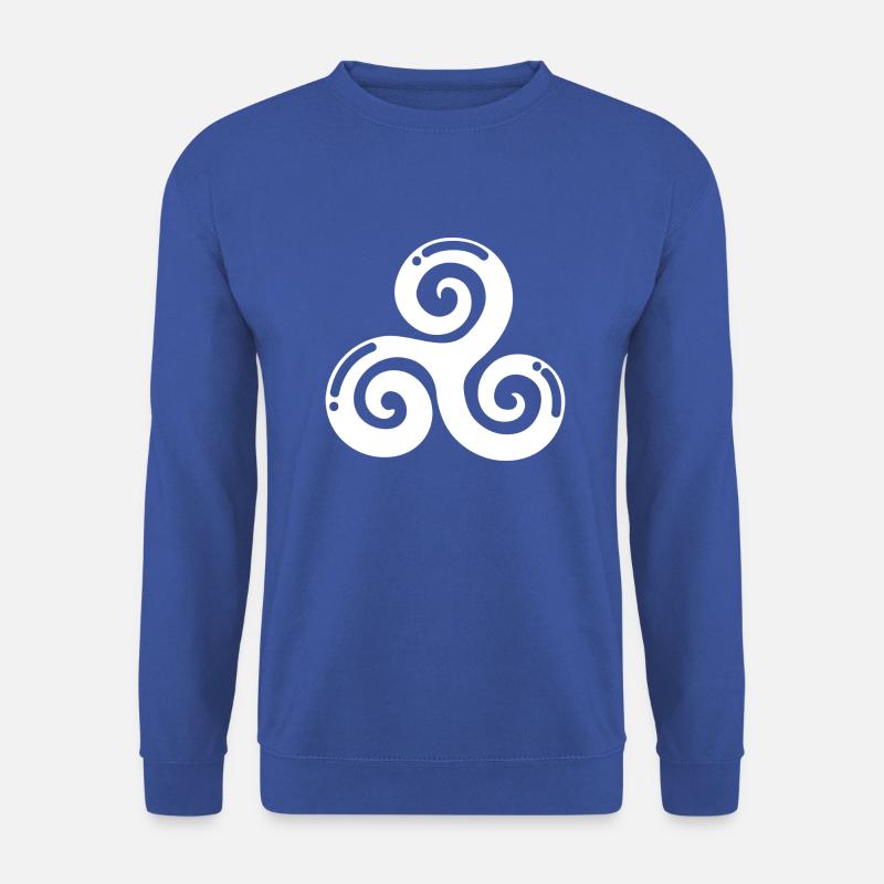 keltisches Triskele weißes Originalgeschenk - Unisex Pullover - Royalblau