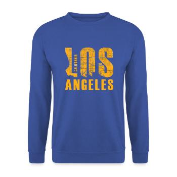 Los Angeles Californie - Sweat-shirt Unisexe - bleu royal - Devant - Alina (178cm) & Michal (187cm)
