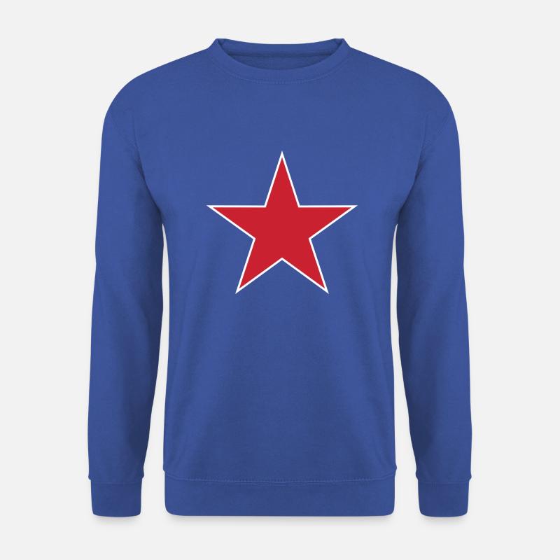 Russland Flagge Runde Ziel - Unisex Pullover - Royalblau