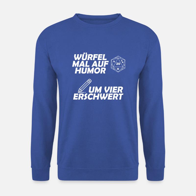 Würfelprobe Humor erschwert Pen and Paper RPG - Unisex Pullover - Royalblau