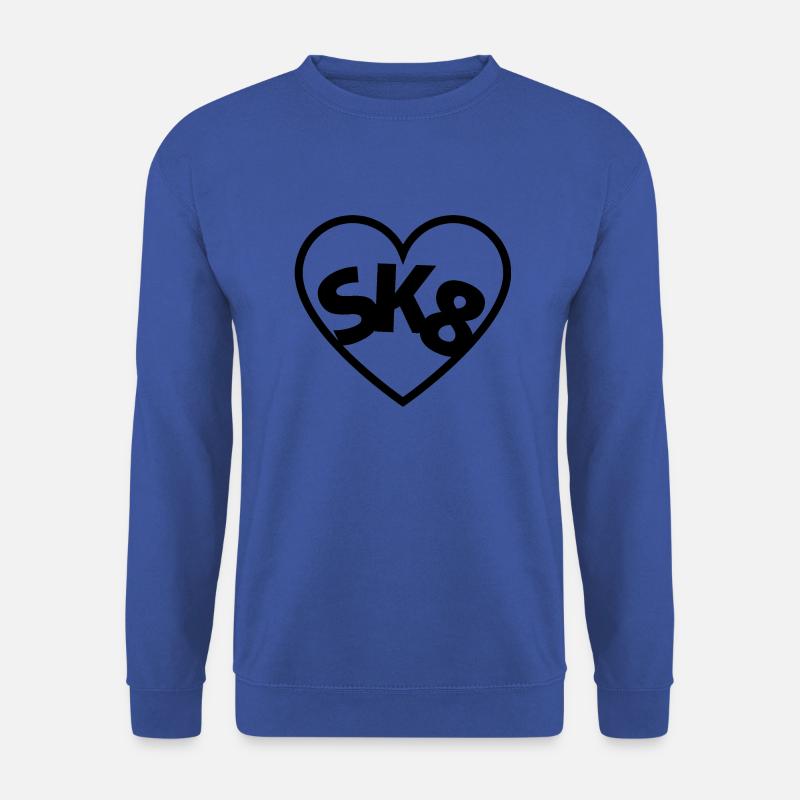 SKATE LOVE - Unisex Pullover - Royalblau