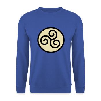 Viking symbol - Unisex Sweatshirt - royal blue - Front - Alina (178cm) & Michal (187cm)