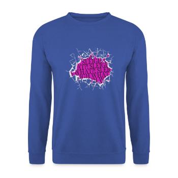 Père Noël Bodybuilder Cool Idée cadeau Drôle Citation Mignonne - Sweat-shirt Unisexe - bleu royal - Devant - Alina (178cm) & Michal (187cm)