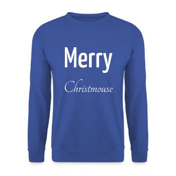 Beards Croos Cat Funny Quote Wisdom Happy Fun - Unisex Sweatshirt - royal blue - Front - Alina (178cm) & Michal (187cm)