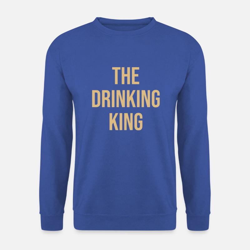 the drinking king - Unisex Pullover - Royalblau