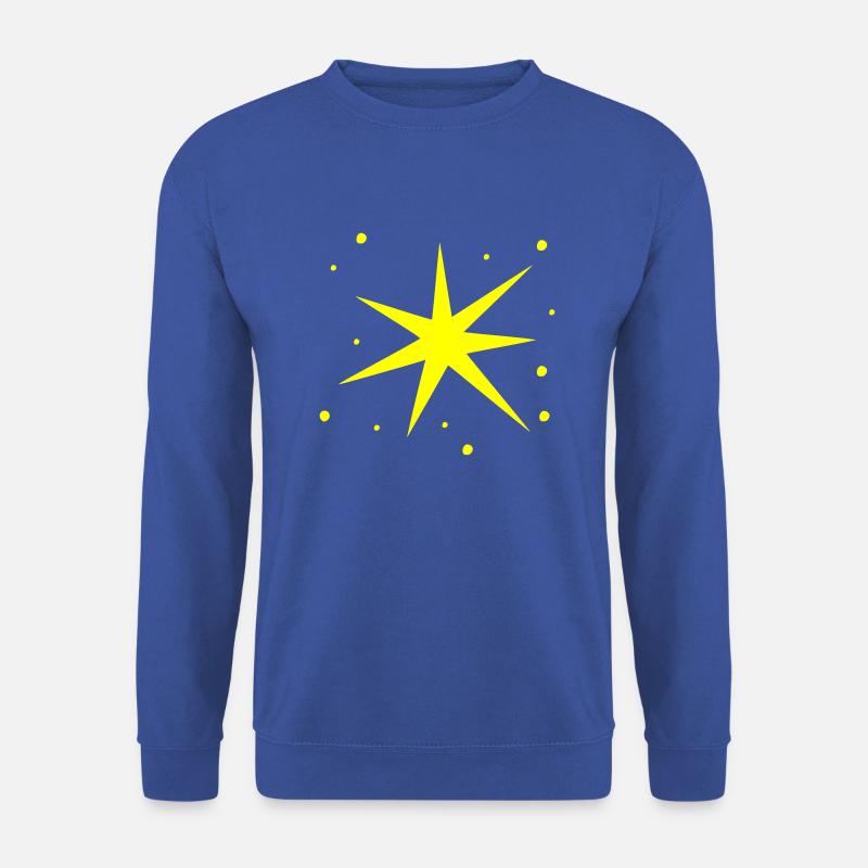 Zackiger Stern - Unisex Pullover - Royalblau