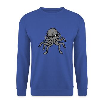 Pieuvre, pieuvre, pieuvre, céphalopode, mauvais œil - Sweat-shirt Unisexe - bleu royal - Devant - Alina (178cm) & Michal (187cm)